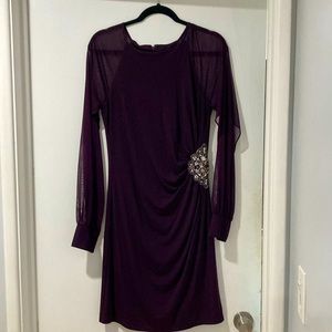 Eliza J dark purple elegant dress size 6
